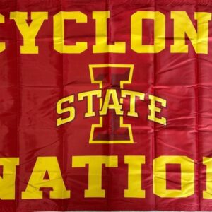 I State Cyclone Nation Flag 3×5 Cardinal Gold 2 Sided
