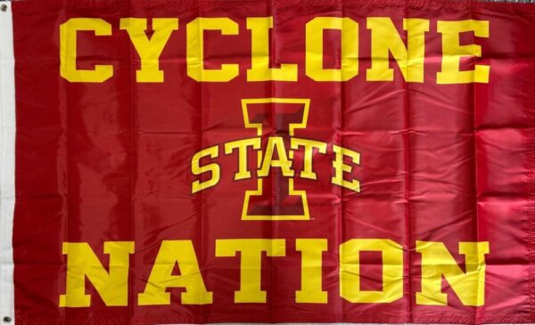 I State Cyclone Nation Flag 3×5 Cardinal Gold 2 Sided