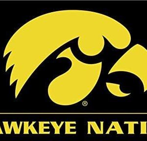 Iowa Hawkeye Nation Flag 3×5 Black Gold
