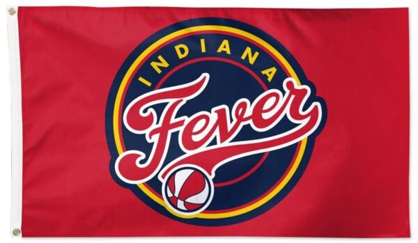 Indiana Fever Flag 3×5 Logo 2 Sided