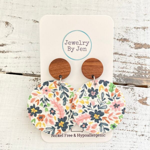 Wood Stud Earring: Gentle Summer