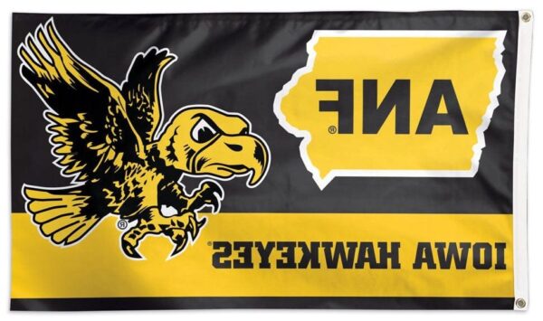 Iowa Hawkeyes Flag 3×5 ANF Vintage Logo