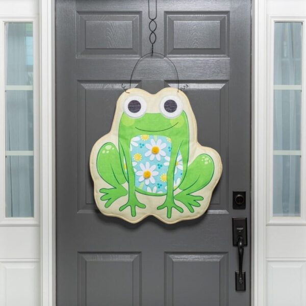 Summer Welcome Friends Frog Door Decoration Hanger