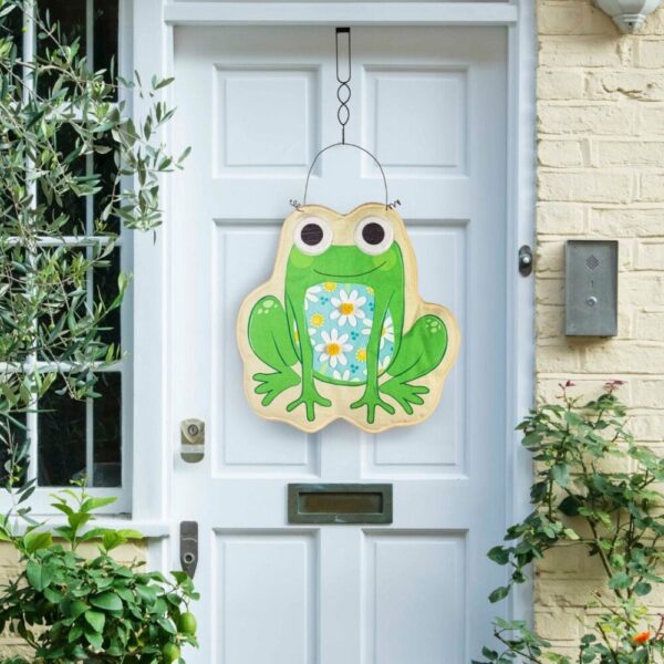 Summer Welcome Friends Frog Door Decoration Hanger