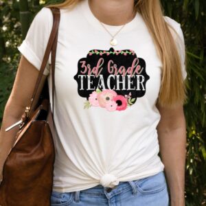 Customizable Floral Grade or Subject Tee