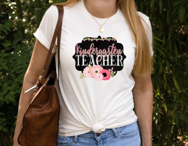 Customizable Floral Grade or Subject Tee