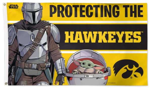 Iowa Hawkeyes Flag 3×5 Mandalorian Protecting The Hawkeyes