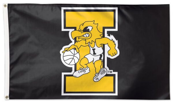 Iowa Hawkeyes Flag 3×5 Basketball Logo