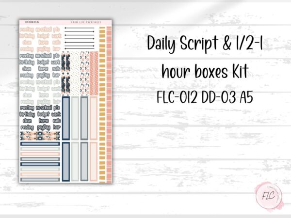 EC A5 Daily Duo Planner Sticker Kit – Pumpkins