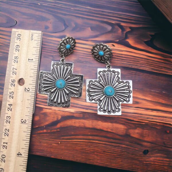 Southern Cross with Turquoise Dangle Earrings