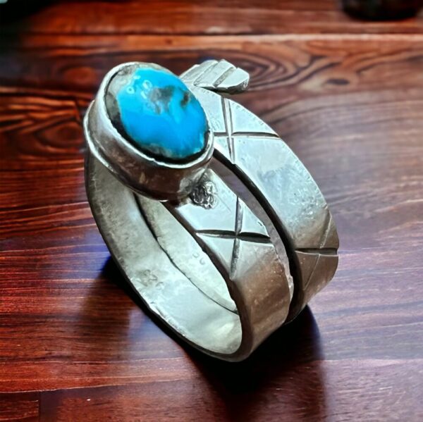 Adjustable Turquoise Ring- Size 7