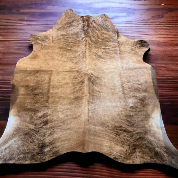 Light Beige Brindle Jumbo Cowhide Rug 7-8ft