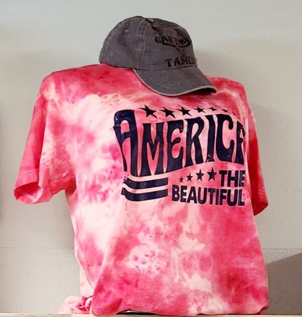 America The Beautiful Bella+Canvas Tye Dye Graphic Tee