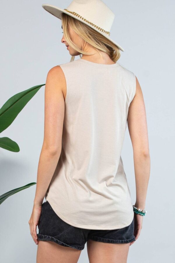 Sleeveless Boot Stitch Top – 1 small remaining