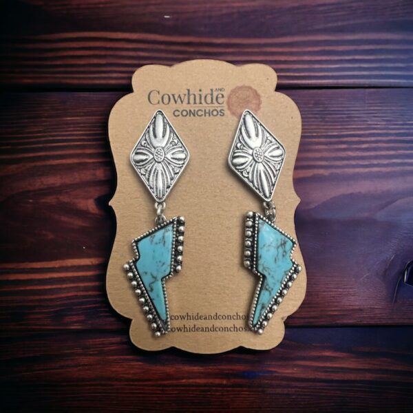 Turquoise Bolt Earrings