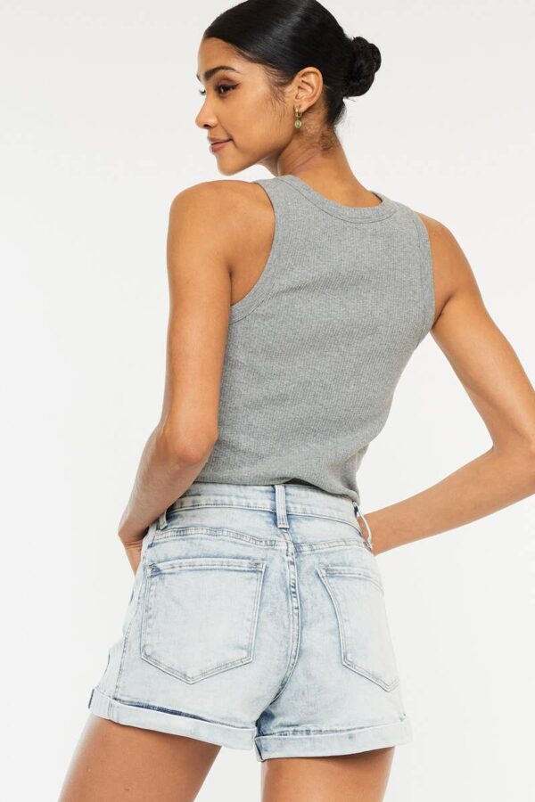 Kan Can High Rise Denim Shorts