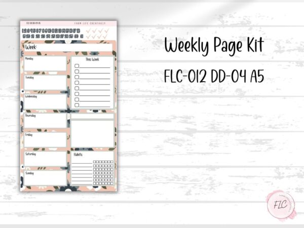 EC A5 Daily Duo Planner Sticker Kit – All in Bloom