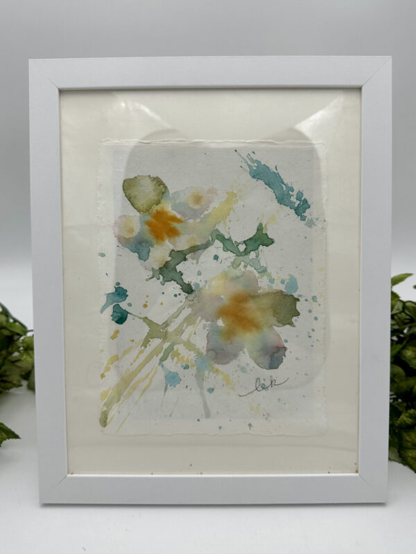 Faint Flowers Watercolor Painting By Lori Kidd