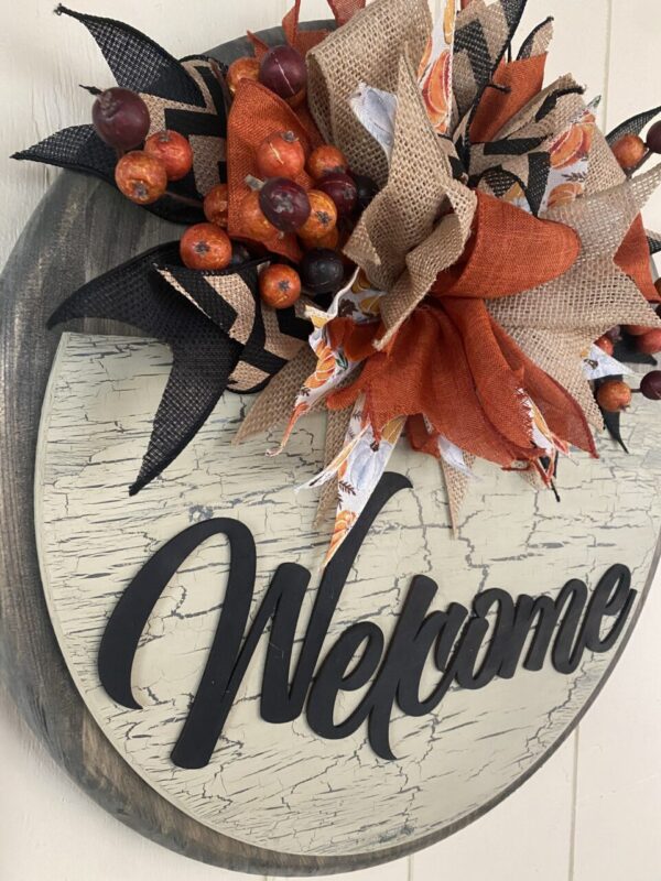 Burlap and Berries Fall Door Hanger