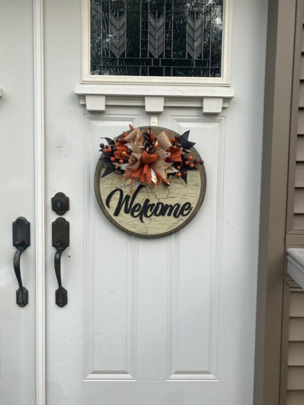 Burlap and Berries Fall Door Hanger