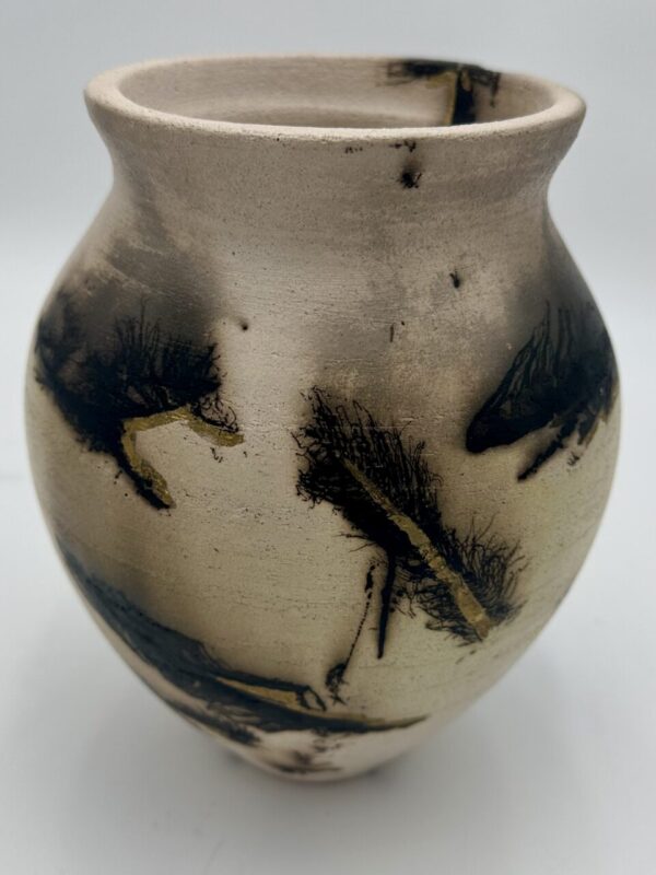 Golden Feather Vase By Emily Hiner