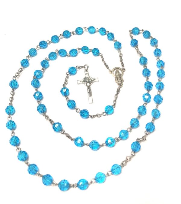 Handmade Turquoise Rosary Catholic Gift