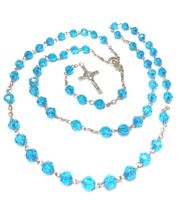 Handmade Turquoise Rosary Catholic Gift