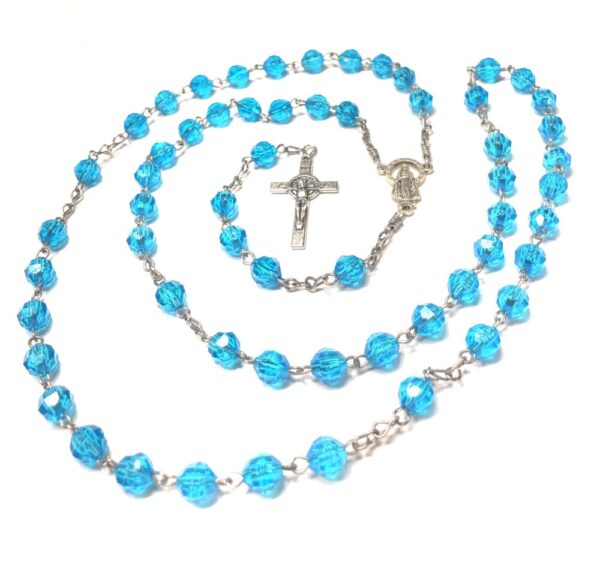 Handmade Turquoise Rosary Catholic Gift