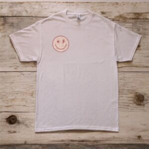 Floral Pink Smiley Face Tee