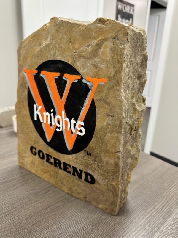 Personalized Wartburg College Engraved Stone