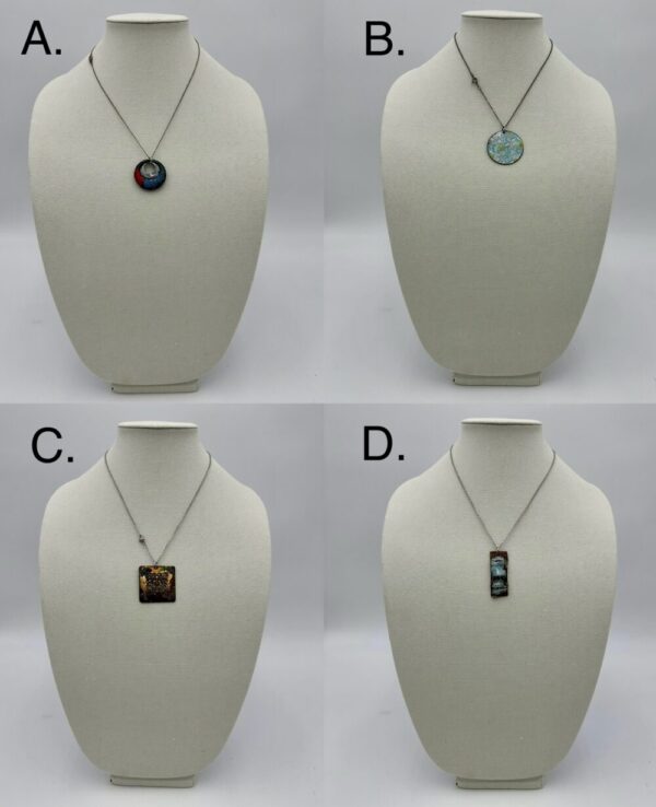 Enamel Necklaces by Lori Kidd ($45 – $50)