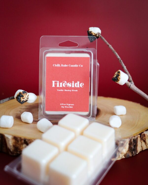 Fireside Wax Melt | Vanilla + Smokey Woods