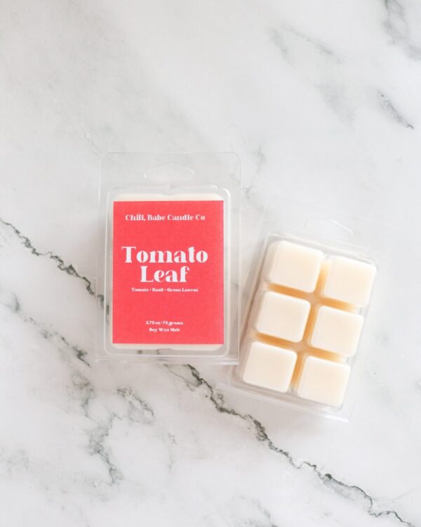 Tomato Leaf Wax Melt | Tomato + Basil + Green Leaves