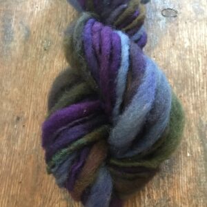 Nefarious, dyed handspun bulky yarn, 30yards