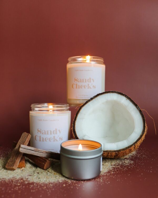 Sandy Cheeks Candle | Coconut Milk + Sandalwood + Tonka Bean