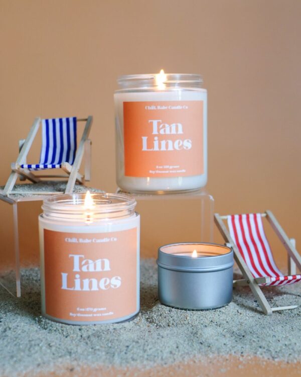 Tan Lines Candle | Sunblock + Beach/Pool Days