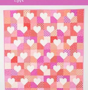 Patchwork Hearts Quilt Pattern by Emily Dennis of Quilty Love