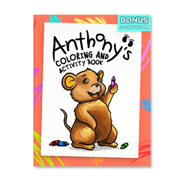 Anthony’s Coloring & Activity Book – with BONUS STICKERS!