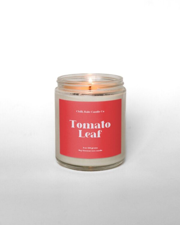 Tomato Leaf Candle | Tomato + Basil + Green Leaves