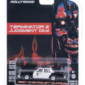 Greenlight 1:64 Terminator 2 die cast 1987 Chevy Caprice Police Car