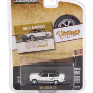 Greenlight 1:64 die cast 1969 Datsun 510 Vintage Ad Cars GR-R-R-OOVY