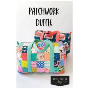 Patchwork Duffle Bag Pattern by Knot & Thread