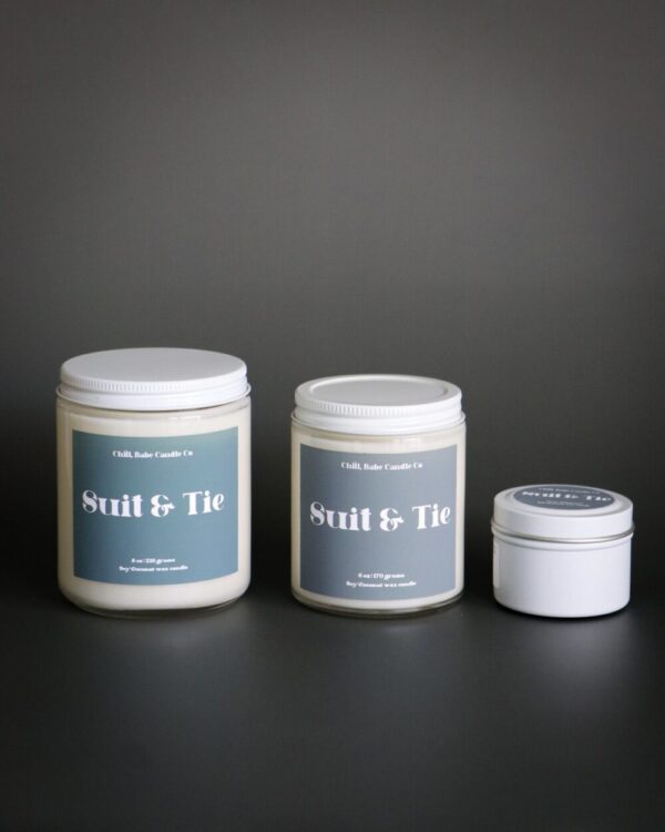 Suit & Tie Candle | Saffron + Cedarwood + Violet + Smoke