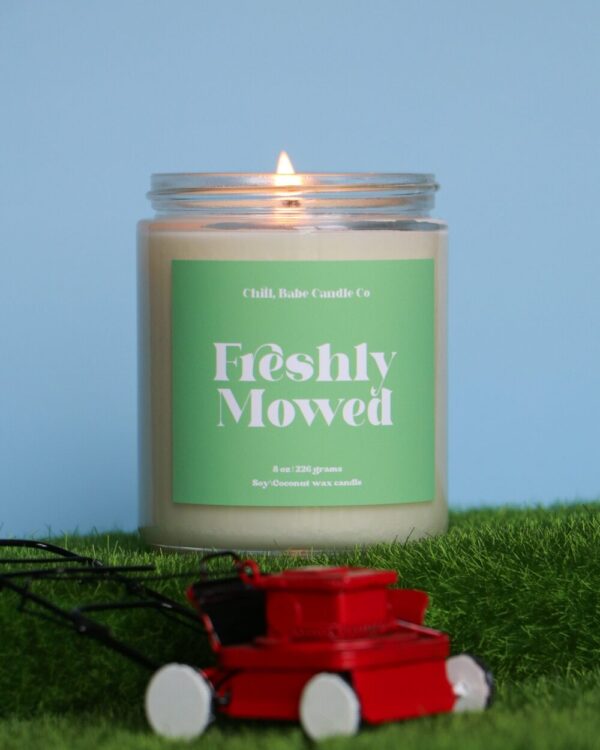 Freshly Mowed Candle | Green Grass + Citrus + Moss