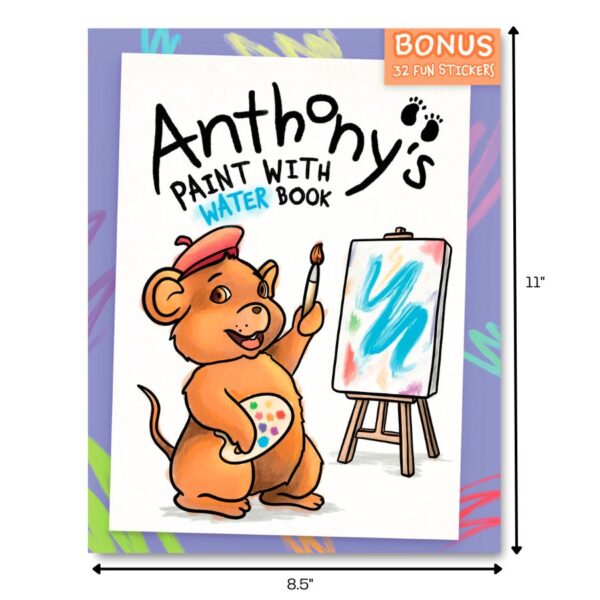 NEW IN 2024! Anthony’s Paint with Water Activity Book