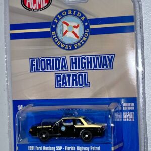 Acme 1:64 die cast 1991 Ford Mustang Florida Highway Patrol