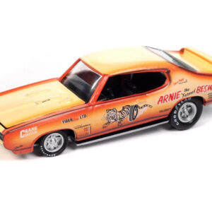 Racing Champions 1:64 die cast 1969 Pontiac GTO Orange-Crème Fade