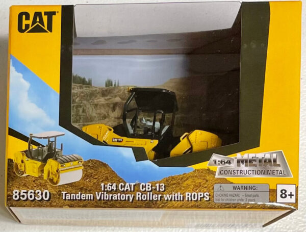 Diecast Masters 1:64 die cast CAT CB-13 Vibratory Roller with ROPS