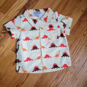 Boys Collared Button Down – Dinosaurs