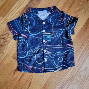 Boys Collared Button Down – Neon Guitars